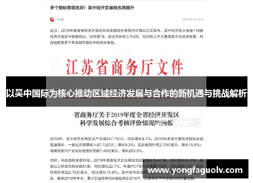 以吴中国际为核心推动区域经济发展与合作的新机遇与挑战解析